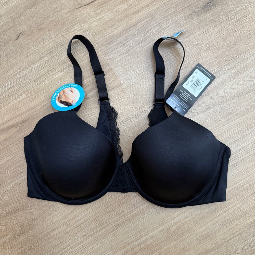 NWT Bali Cushioned Underwire Black Bra Styde DF6580 Size 38C